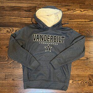 Vanderbilt Commodores Hoodie Sweatshirt Adult M Gray Pullover Mens EUC